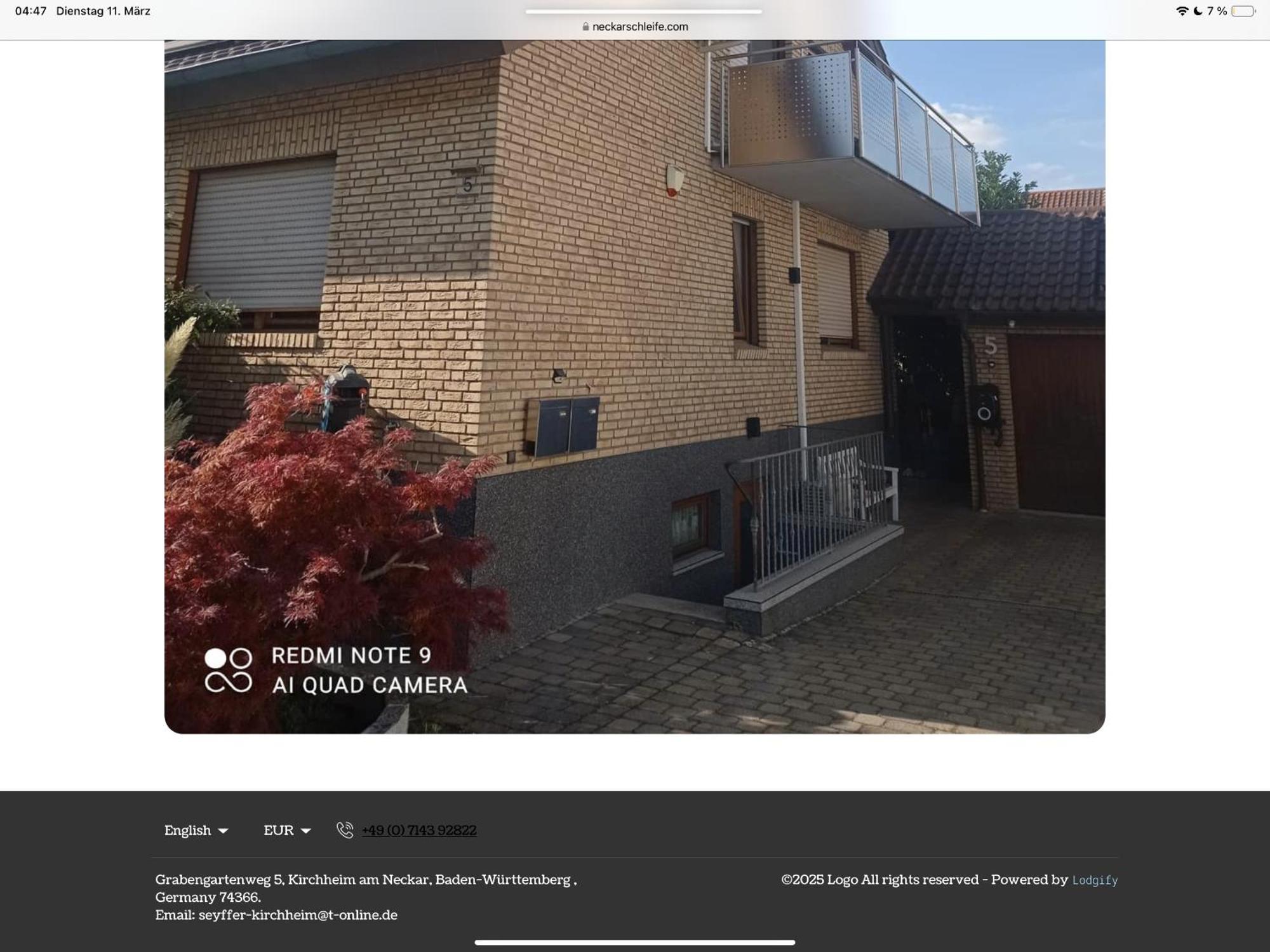 Moderne Ferienwohnung Neckarschleife Mit Klimaanlage Kirchheim am Neckar Exterior foto